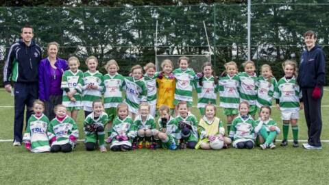 Under 8 girls continue to develop footballing skills