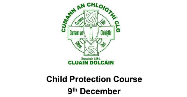Child Protection course: 9th December