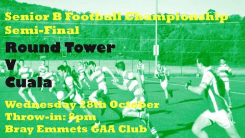 Senior Footballers Championship Semi Final, Wednesday 28th October