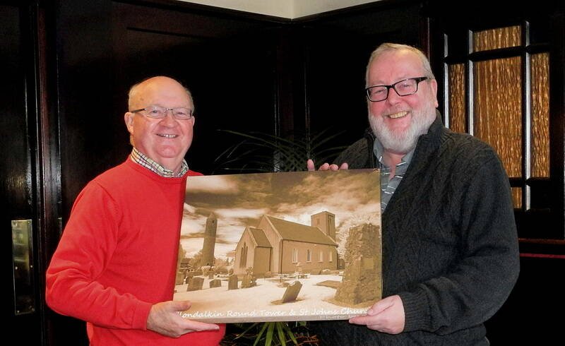 Presentation of auctioned Clondalkin picture