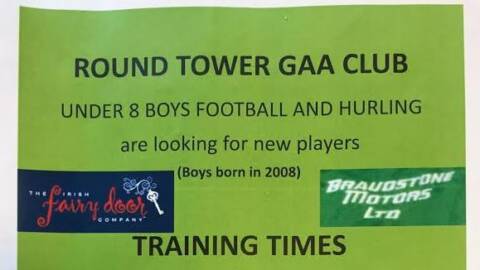 Under 8 Footballers & Hurlers are looking for new players!