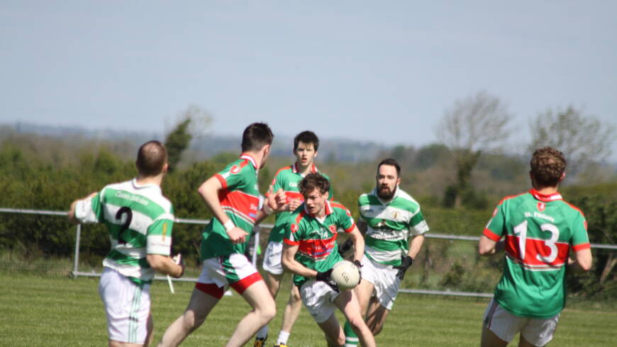 Junior A Footballers in Championship Action