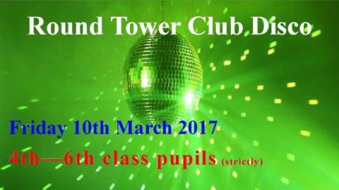 Club Disco 10th March – Kids welcome