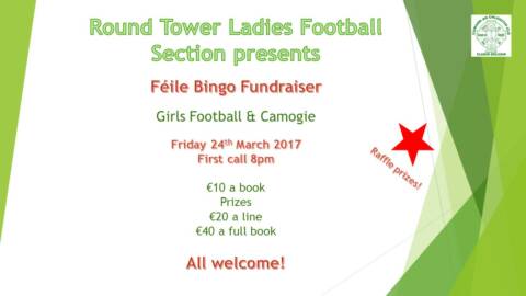 Girls Football & Camogie Fundraiser this Friday