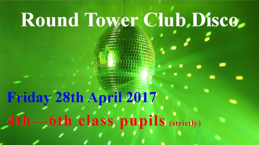 Club Disco this Friday 28th April