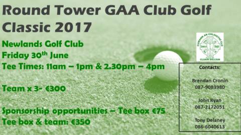 Round Tower Golf Classic 2017 – Friday 30th June