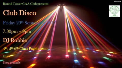 Club Disco this Friday, 29th September