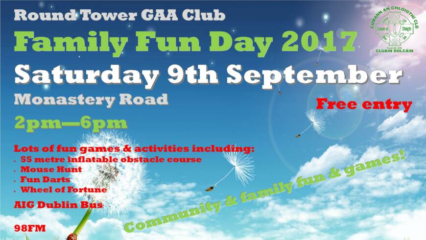 THIS COMING SATURDAY, Round Tower Family Fun Day