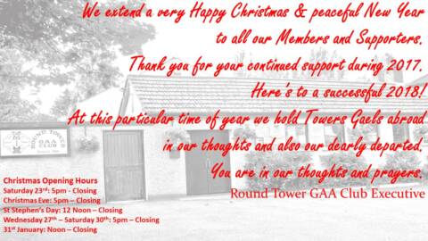 Merry Christmas from Round Tower GAA Club
