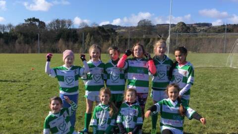Under 8 Girl Footballers make debut