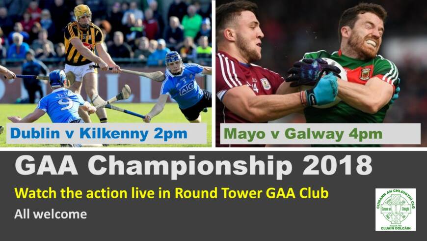 Watch GAA Championship in Round Tower GAA Club