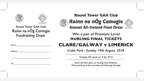 Win All Ireland Hurling Final tickets – Camogie Fundraiser