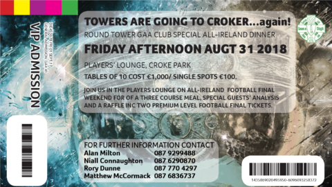 Towers are going to Croke Park!