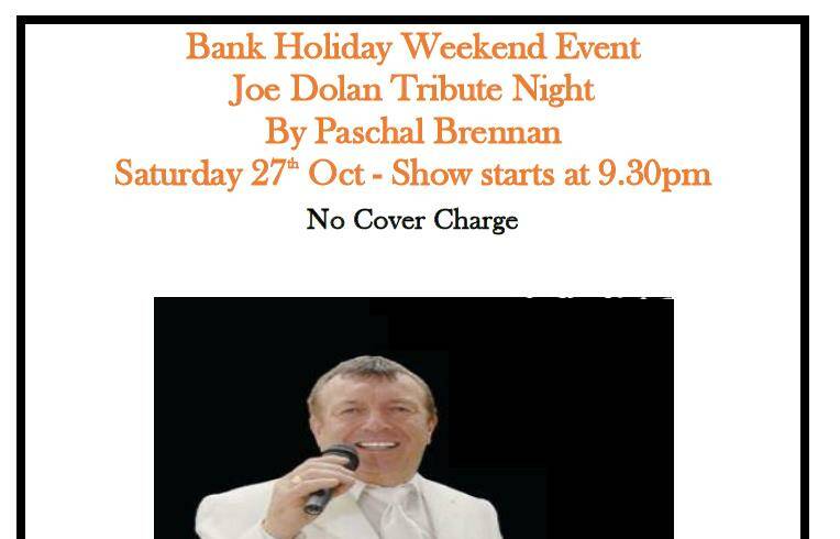 Joe Dolan tribute this Bank Holiday weekend