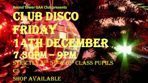 Club Disco – Friday 14th December