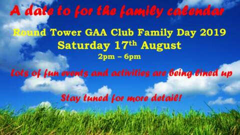 Date for the calendar: Round Tower Family Day 2019