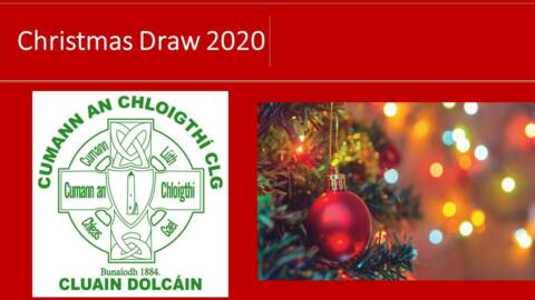Christmas Draw 2020 – Wednesday 30th December