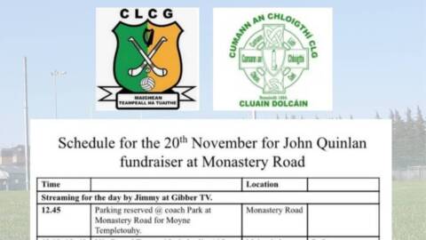 Saturday 20th November: John Quinlan Fundraiser