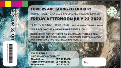 TOWERS ARE GOING TO CROKER