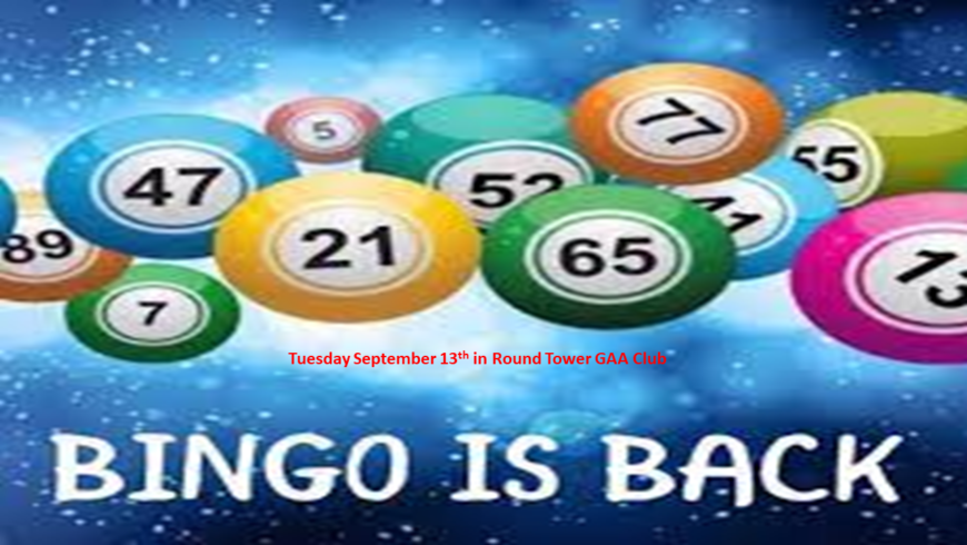 Bingo Is Back – Save The Date – 8pm First Call