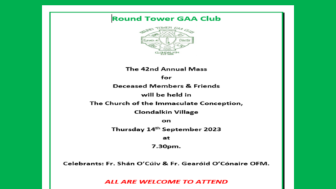 Club Mass Round Tower GAA Club