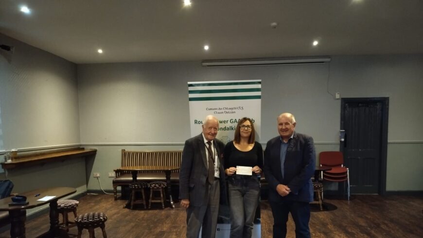 Aine O’Connor wins the club lotto Jackpot